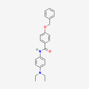 molecular formula C24H26N2O2 B5089239 4-(benzyloxy)-N-[4-(diethylamino)phenyl]benzamide 
