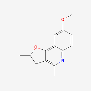 molecular formula C14H15NO2 B5089242 8-methoxy-2,4-dimethyl-2,3-dihydrofuro[3,2-c]quinoline 