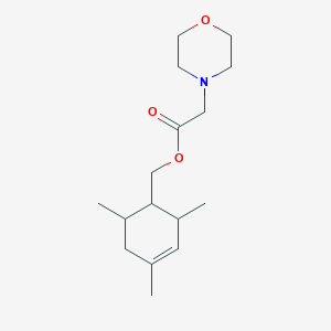molecular formula C16H27NO3 B5089245 (2,4,6-trimethyl-3-cyclohexen-1-yl)methyl 4-morpholinylacetate 