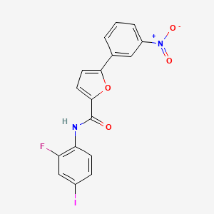 molecular formula C17H10FIN2O4 B5089295 N-(2-fluoro-4-iodophenyl)-5-(3-nitrophenyl)-2-furamide 