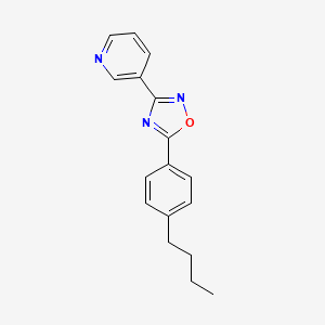 molecular formula C17H17N3O B5089333 3-[5-(4-butylphenyl)-1,2,4-oxadiazol-3-yl]pyridine 