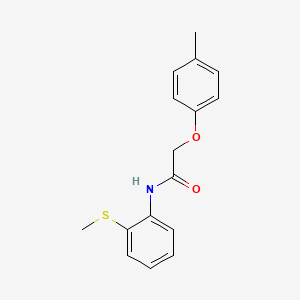 2-(4-methylphenoxy)-N-[2-(methylthio)phenyl]acetamide
