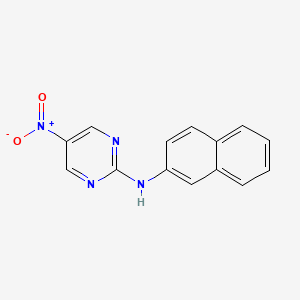molecular formula C14H10N4O2 B5089348 N-2-naphthyl-5-nitro-2-pyrimidinamine 