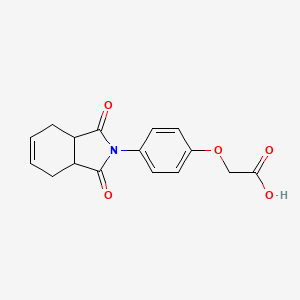 molecular formula C16H15NO5 B5089361 [4-(1,3-dioxo-1,3,3a,4,7,7a-hexahydro-2H-isoindol-2-yl)phenoxy]acetic acid 