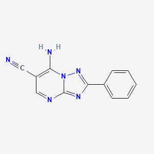 molecular formula C12H8N6 B5089380 7-amino-2-phenyl[1,2,4]triazolo[1,5-a]pyrimidine-6-carbonitrile 
