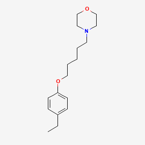 molecular formula C17H27NO2 B5089409 4-[5-(4-ethylphenoxy)pentyl]morpholine 