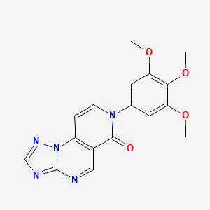 molecular formula C17H15N5O4 B5089510 7-(3,4,5-trimethoxyphenyl)pyrido[3,4-e][1,2,4]triazolo[1,5-a]pyrimidin-6(7H)-one 