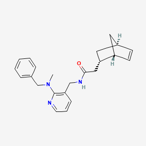N-({2-[benzyl(methyl)amino]-3-pyridinyl}methyl)-2-[(1S*,2S*,4S*)-bicyclo[2.2.1]hept-5-en-2-yl]acetamide