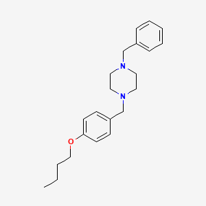 molecular formula C22H30N2O B5089584 1-benzyl-4-(4-butoxybenzyl)piperazine 