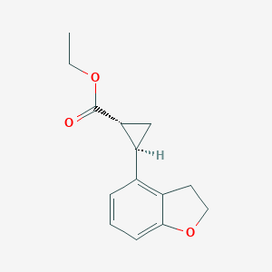B050896 (1R,2R)-Ethyl 2-(2,3-dihydrobenzofuran-4-yl)cyclopropanecarboxylate CAS No. 452324-74-2