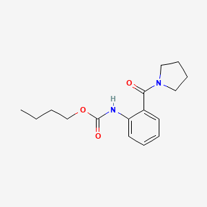molecular formula C16H22N2O3 B5089602 butyl [2-(1-pyrrolidinylcarbonyl)phenyl]carbamate 