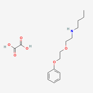 molecular formula C16H25NO6 B5089697 N-[2-(2-phenoxyethoxy)ethyl]-1-butanamine oxalate 
