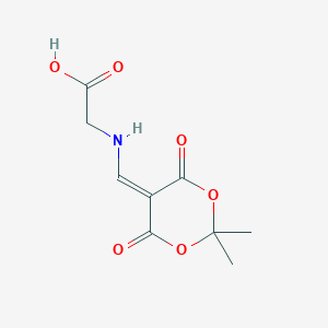 molecular formula C9H11NO6 B5089706 N-[(2,2-dimethyl-4,6-dioxo-1,3-dioxan-5-ylidene)methyl]glycine 