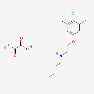 molecular formula C16H24ClNO5 B5089741 N-[2-(4-chloro-3,5-dimethylphenoxy)ethyl]-1-butanamine oxalate 