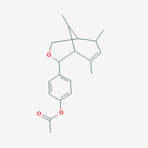 molecular formula C19H24O3 B5089747 4-(6,8,9-trimethyl-3-oxabicyclo[3.3.1]non-7-en-2-yl)phenyl acetate 