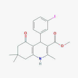 methyl 4-(3-iodophenyl)-2,7,7-trimethyl-5-oxo-1,4,5,6,7,8-hexahydro-3-quinolinecarboxylate