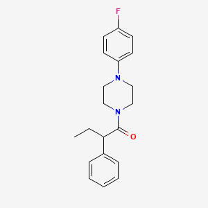 molecular formula C20H23FN2O B5089778 1-(4-fluorophenyl)-4-(2-phenylbutanoyl)piperazine 