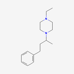 molecular formula C16H26N2 B5089823 1-ethyl-4-(1-methyl-3-phenylpropyl)piperazine 