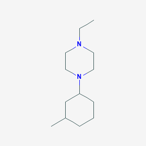 molecular formula C13H26N2 B5089874 1-ethyl-4-(3-methylcyclohexyl)piperazine 