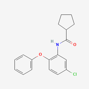 molecular formula C18H18ClNO2 B5089893 N-(5-chloro-2-phenoxyphenyl)cyclopentanecarboxamide 