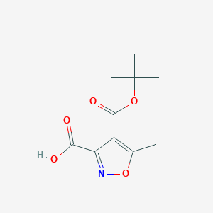 molecular formula C10H13NO5 B050899 4-(叔丁氧羰基)-5-甲基异噁唑-3-羧酸 CAS No. 135401-79-5