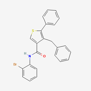molecular formula C24H18BrNOS B5089901 4-benzyl-N-(2-bromophenyl)-5-phenyl-3-thiophenecarboxamide 