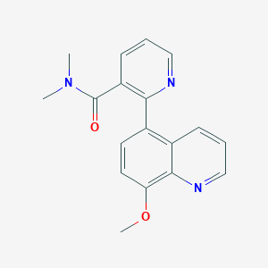 molecular formula C18H17N3O2 B5089909 2-(8-methoxy-5-quinolinyl)-N,N-dimethylnicotinamide 