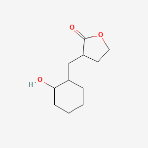molecular formula C11H18O3 B5089912 3-[(2-hydroxycyclohexyl)methyl]dihydro-2(3H)-furanone 
