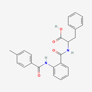 molecular formula C24H22N2O4 B5089914 N-{2-[(4-methylbenzoyl)amino]benzoyl}phenylalanine 