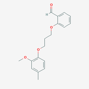 molecular formula C18H20O4 B5090039 2-[3-(2-methoxy-4-methylphenoxy)propoxy]benzaldehyde 