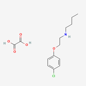 molecular formula C14H20ClNO5 B5090046 N-[2-(4-chlorophenoxy)ethyl]-1-butanamine oxalate 