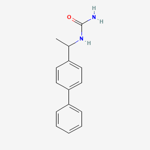 molecular formula C15H16N2O B5090087 N-[1-(4-biphenylyl)ethyl]urea 