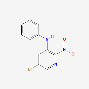 molecular formula C11H8BrN3O2 B5090129 5-bromo-2-nitro-N-phenyl-3-pyridinamine CAS No. 5342-60-9