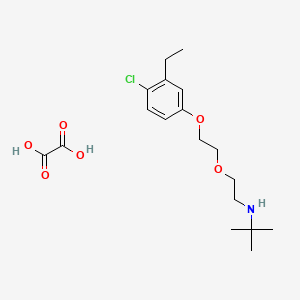 molecular formula C18H28ClNO6 B5090169 N-{2-[2-(4-chloro-3-ethylphenoxy)ethoxy]ethyl}-2-methyl-2-propanamine oxalate 