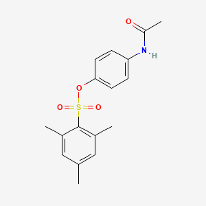 molecular formula C17H19NO4S B5090273 4-(acetylamino)phenyl 2,4,6-trimethylbenzenesulfonate 
