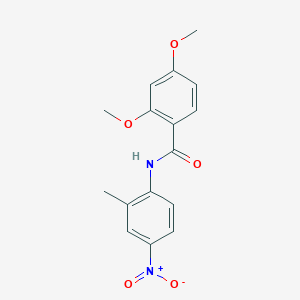 molecular formula C16H16N2O5 B5090294 2,4-dimethoxy-N-(2-methyl-4-nitrophenyl)benzamide 