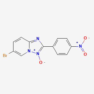 molecular formula C12H7BrN4O3 B5090337 6-bromo-2-(4-nitrophenyl)[1,2,4]triazolo[1,5-a]pyridine 3-oxide 