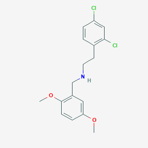 molecular formula C17H19Cl2NO2 B5090352 2-(2,4-dichlorophenyl)-N-(2,5-dimethoxybenzyl)ethanamine 