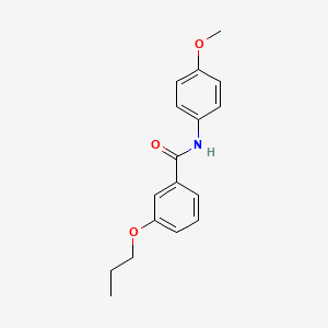 molecular formula C17H19NO3 B5090383 N-(4-methoxyphenyl)-3-propoxybenzamide 