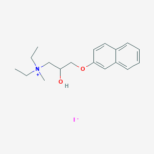 molecular formula C18H26INO2 B5090398 N,N-diethyl-2-hydroxy-N-methyl-3-(2-naphthyloxy)-1-propanaminium iodide 