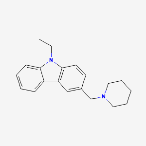 molecular formula C20H24N2 B5090416 9-ethyl-3-(1-piperidinylmethyl)-9H-carbazole 