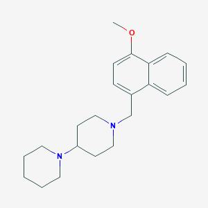 molecular formula C22H30N2O B5090422 1'-[(4-methoxy-1-naphthyl)methyl]-1,4'-bipiperidine dihydrochloride 