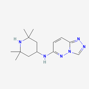 molecular formula C14H22N6 B5090451 N-(2,2,6,6-tetramethyl-4-piperidinyl)[1,2,4]triazolo[4,3-b]pyridazin-6-amine 