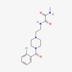 molecular formula C16H21ClN4O3 B5090474 N-{2-[4-(2-chlorobenzoyl)-1-piperazinyl]ethyl}-N'-methylethanediamide 