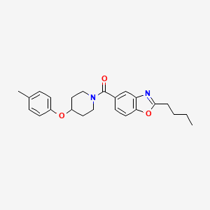 molecular formula C24H28N2O3 B5090481 2-butyl-5-{[4-(4-methylphenoxy)-1-piperidinyl]carbonyl}-1,3-benzoxazole 