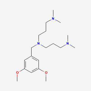molecular formula C19H35N3O2 B5090500 (3,5-dimethoxybenzyl)bis[3-(dimethylamino)propyl]amine 
