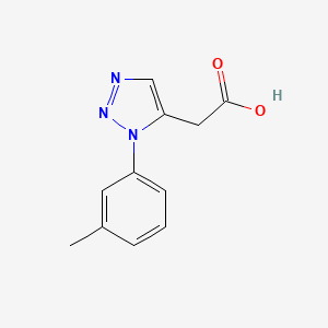 [1-(3-methylphenyl)-1H-1,2,3-triazol-5-yl]acetic acid
