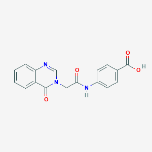 molecular formula C17H13N3O4 B509058 4-{[(4-oxoquinazolin-3(4H)-yl)acetyl]amino}benzoic acid CAS No. 431910-73-5