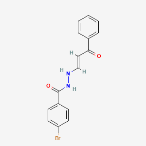 4-bromo-N'-(3-oxo-3-phenyl-1-propen-1-yl)benzohydrazide