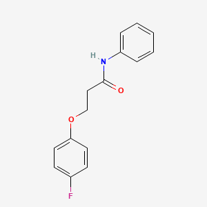 molecular formula C15H14FNO2 B5090590 3-(4-fluorophenoxy)-N-phenylpropanamide 